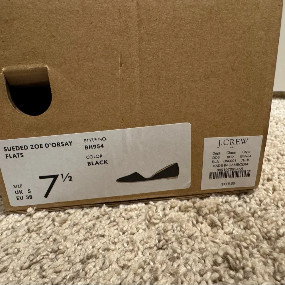 J. Crew Black Suede Women's Flats - Picture 3 of 5